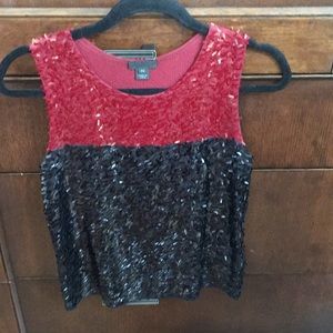 J Crew sequined tank/ blouse
